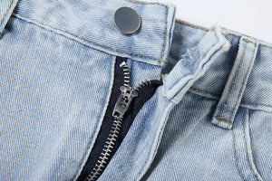 Straight Wide Leg Jeans