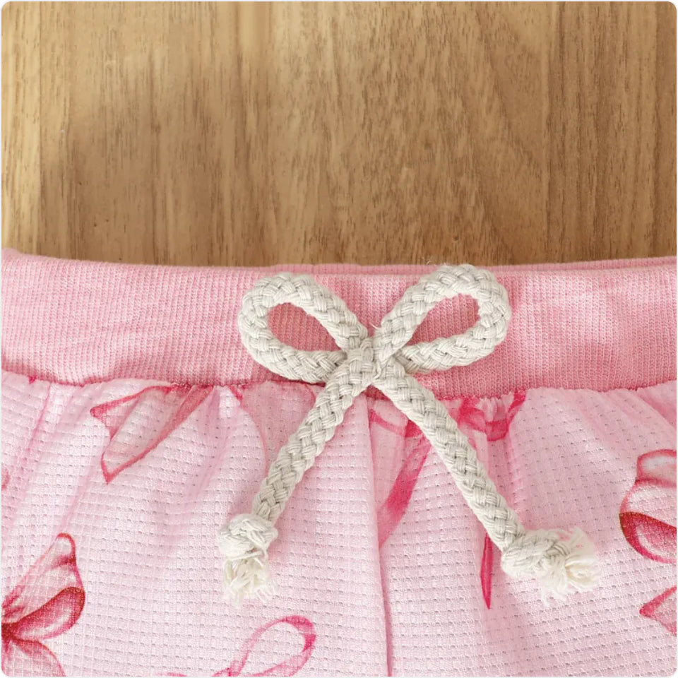 Cute Butterfly Print Baby Sweater and Pants Set